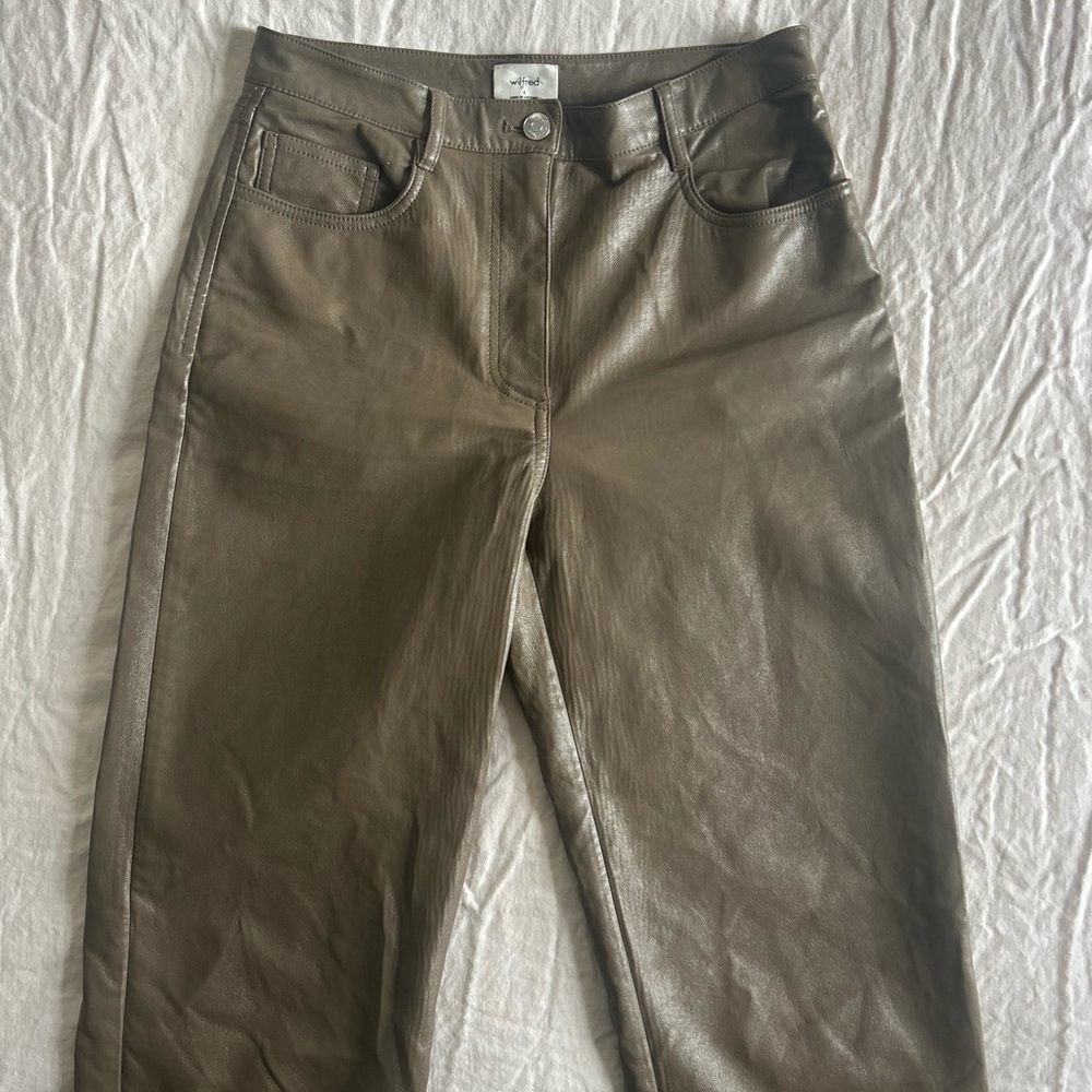 Aritzia Vegan Leather Pants